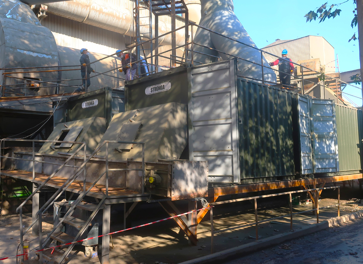 Two custom-engineered FlowDrya FD38 SRF dryers on-site in Turkey