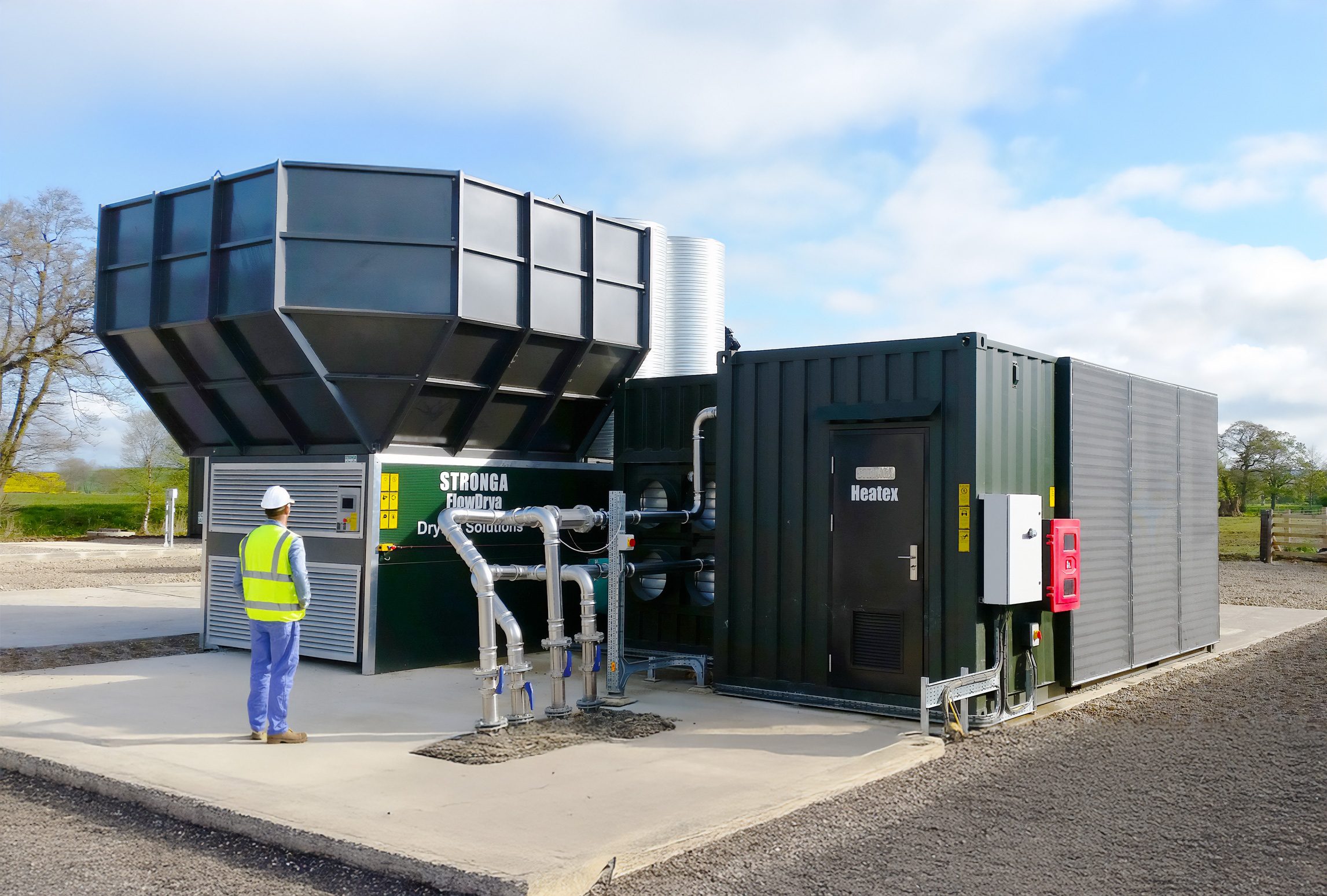 FlowDrya and Heatex drying solution installation