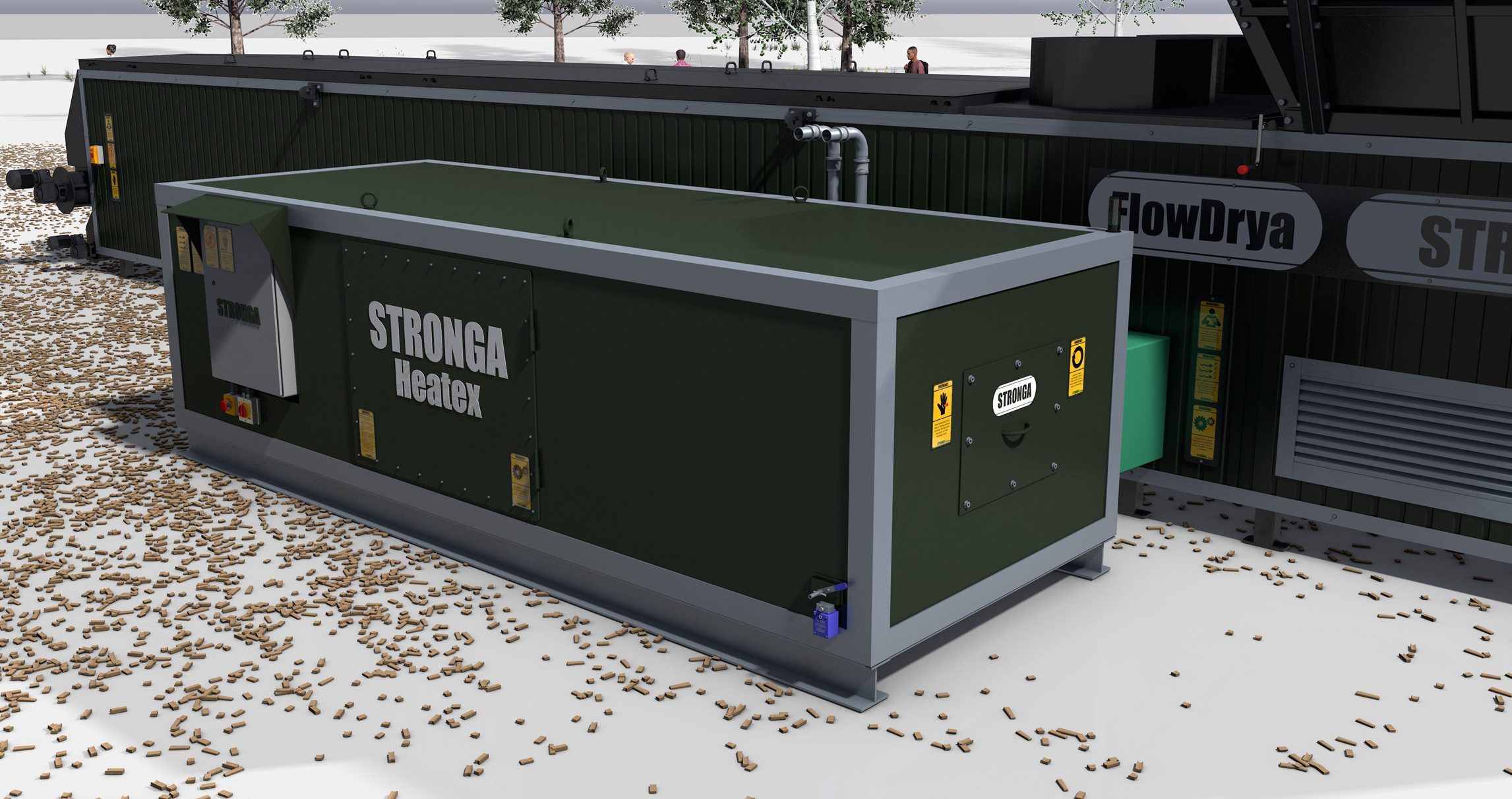 FlowDrya heat source potential - thermal energy solutions for drying biomass