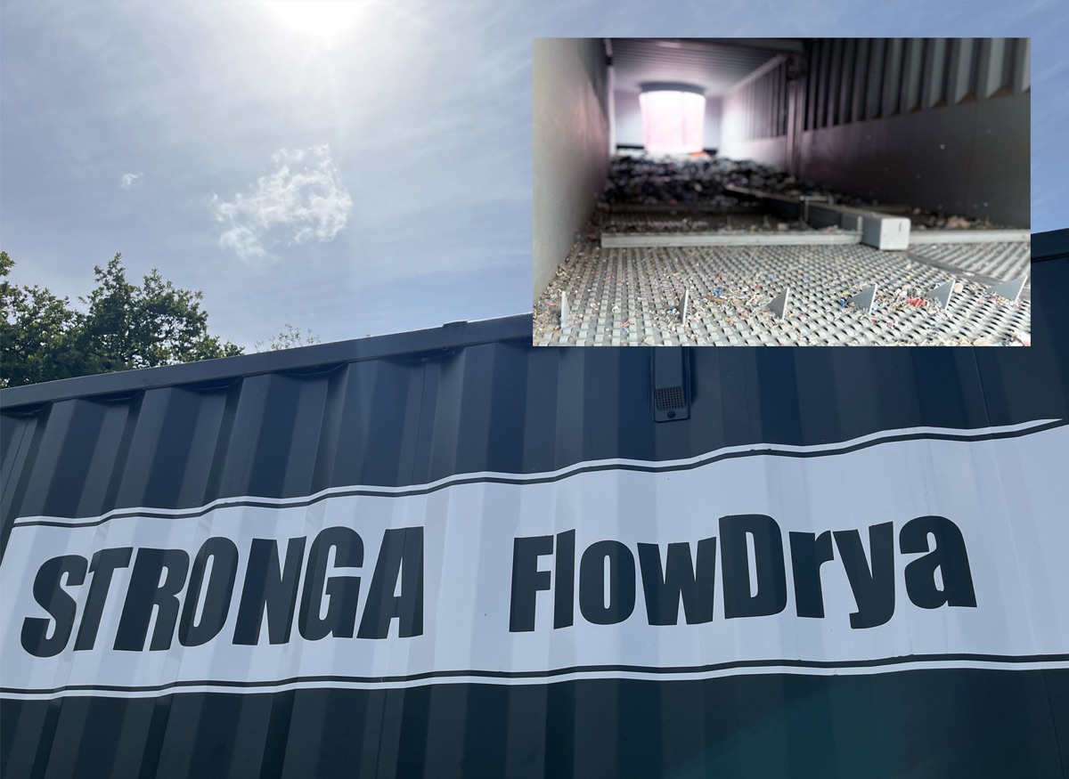 Stronga FlowDrya RDF drying system with interior drying floor view