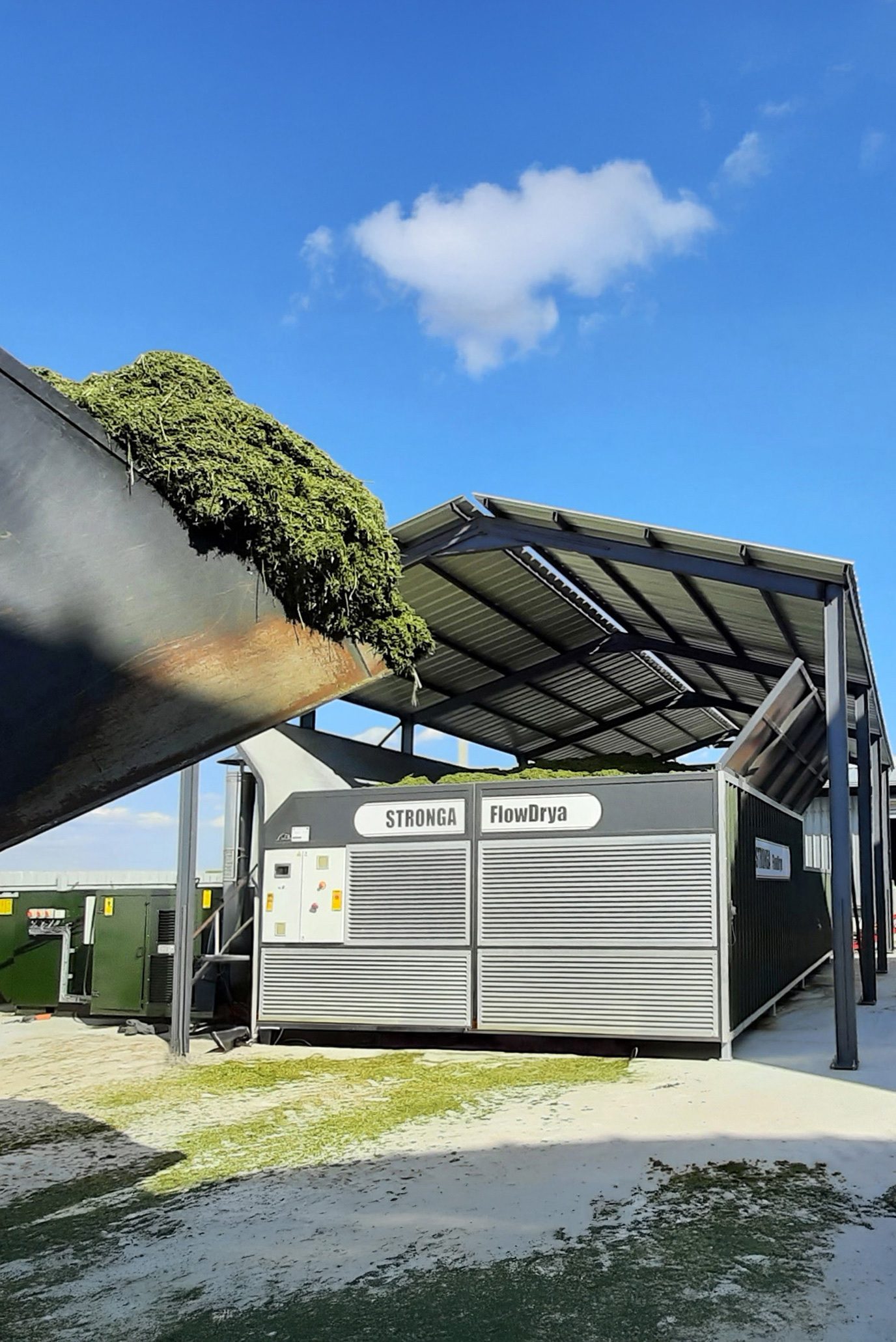 FlowDrya FD60 secando alfalfa en Rumanía